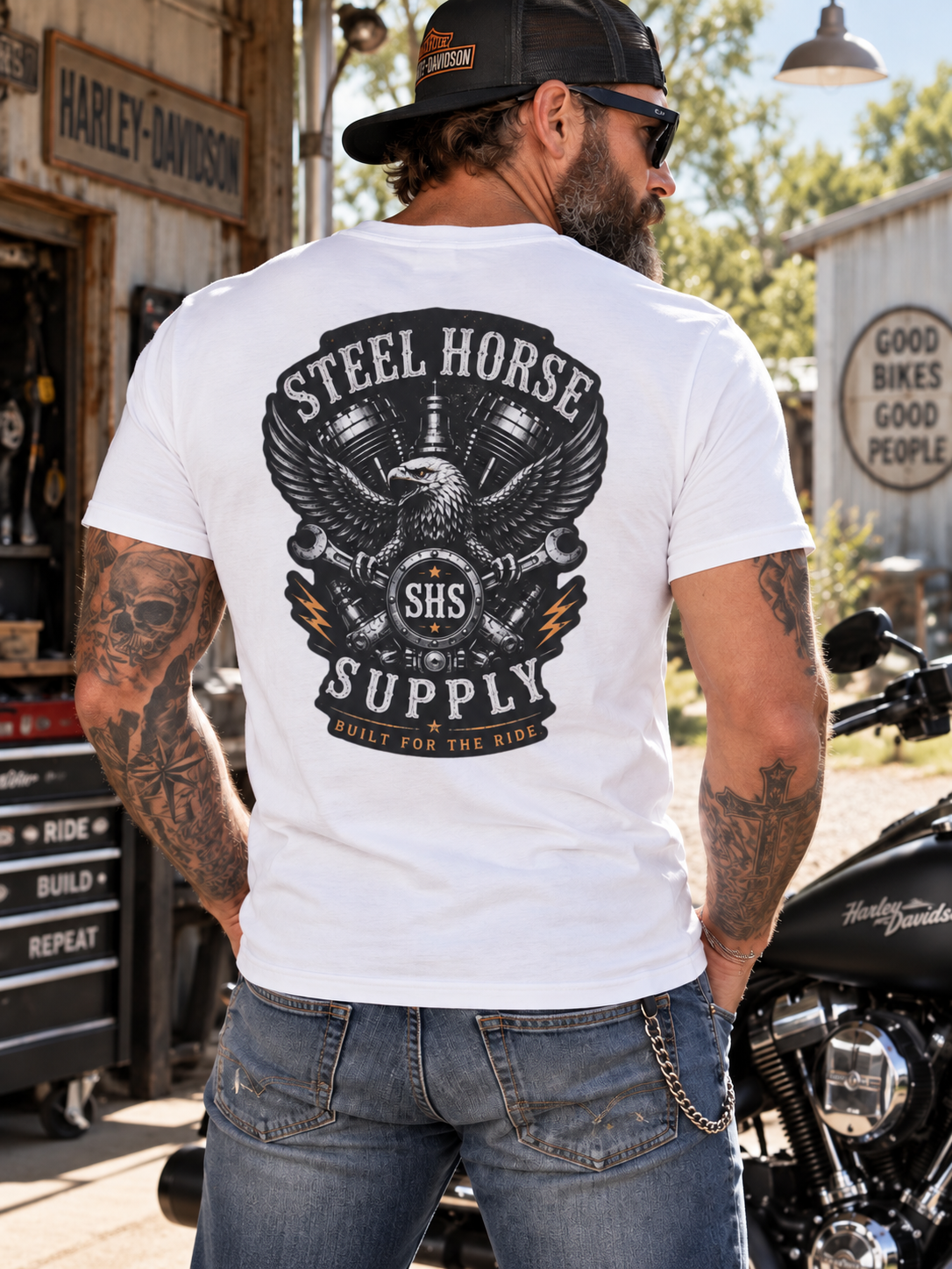 SHS Staple Tee - White
