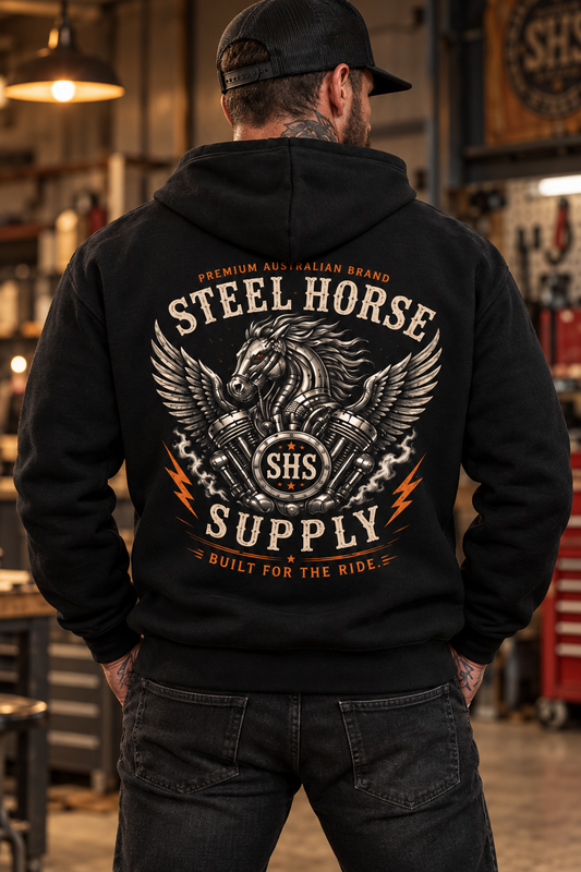 Stencil Hoodie – Black