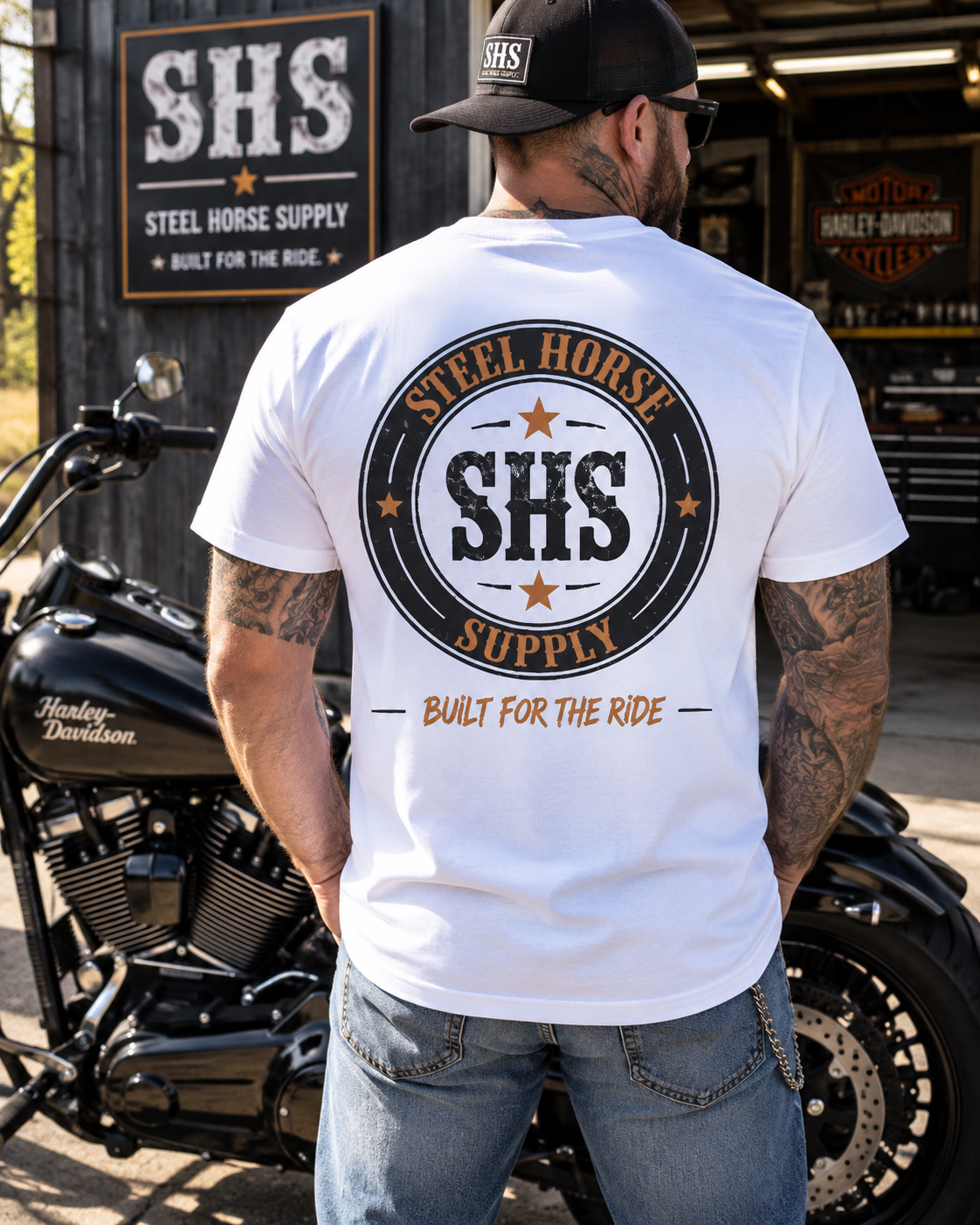 SHS Staple Tee - White