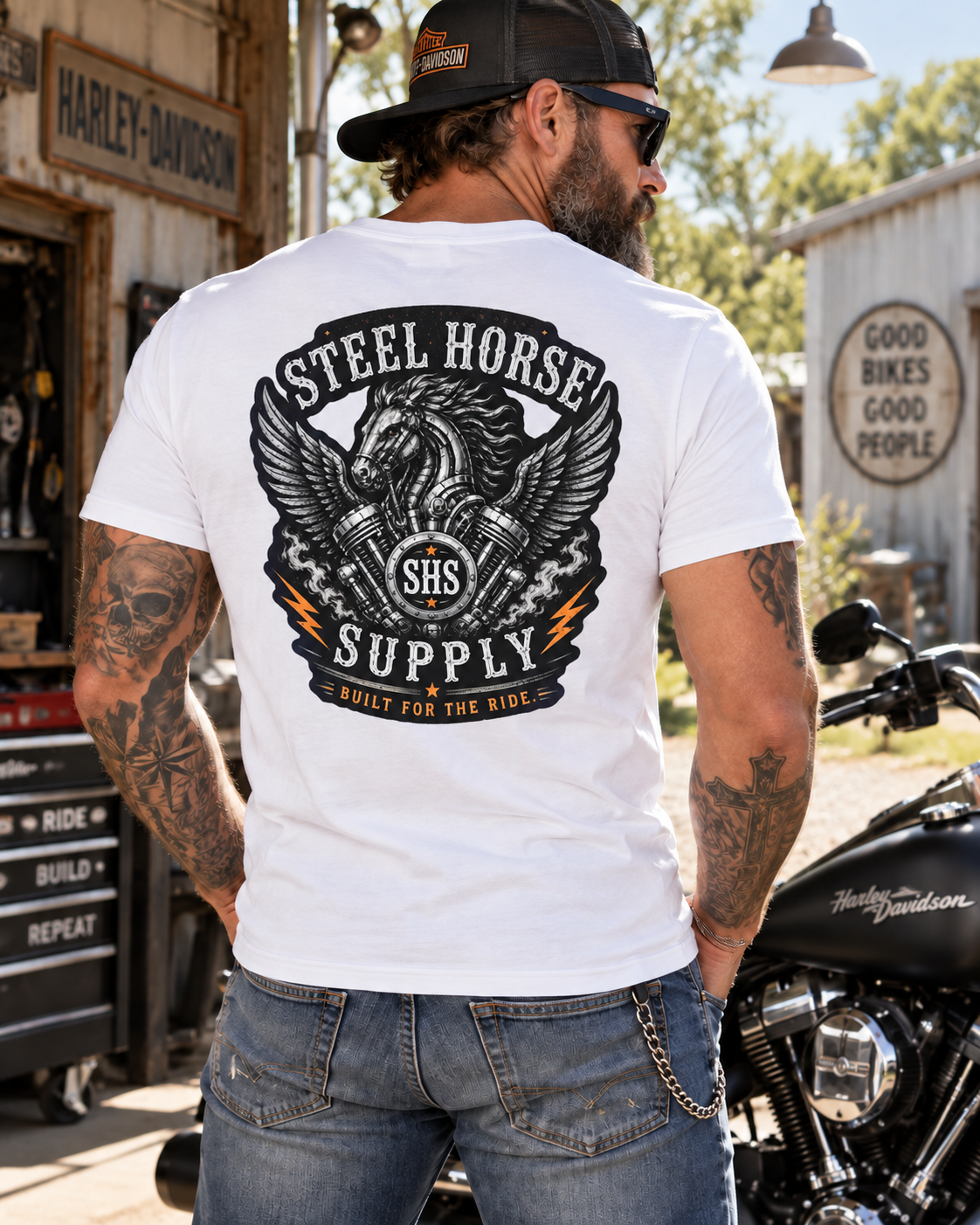 SHS Staple Tee - White