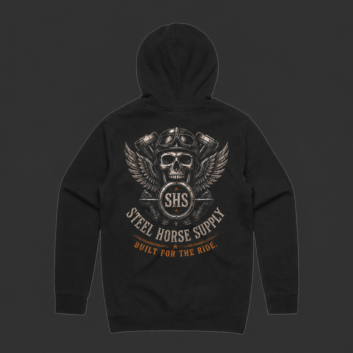 Stencil Hoodie – Black