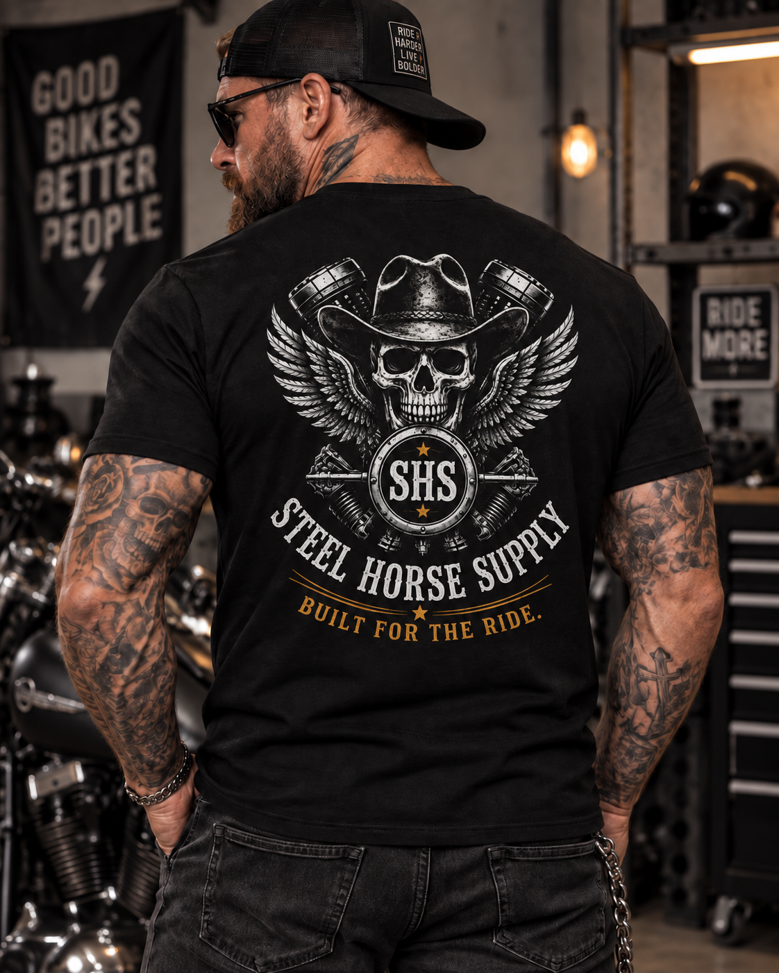 SHS Staple Tee – Black