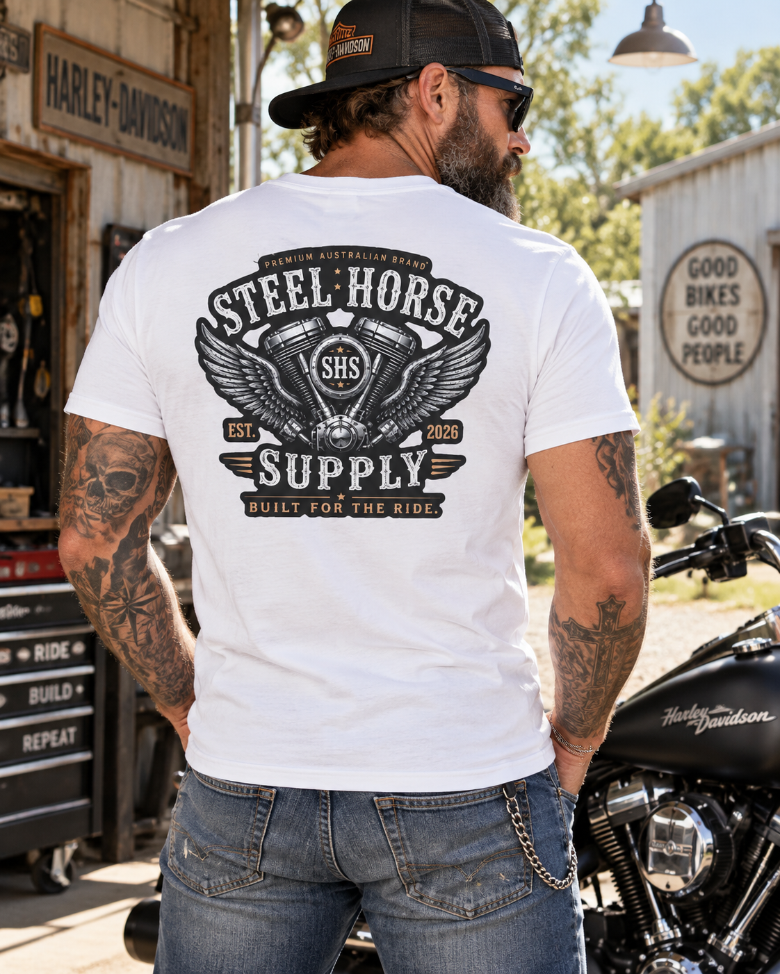 SHS Staple Tee - White