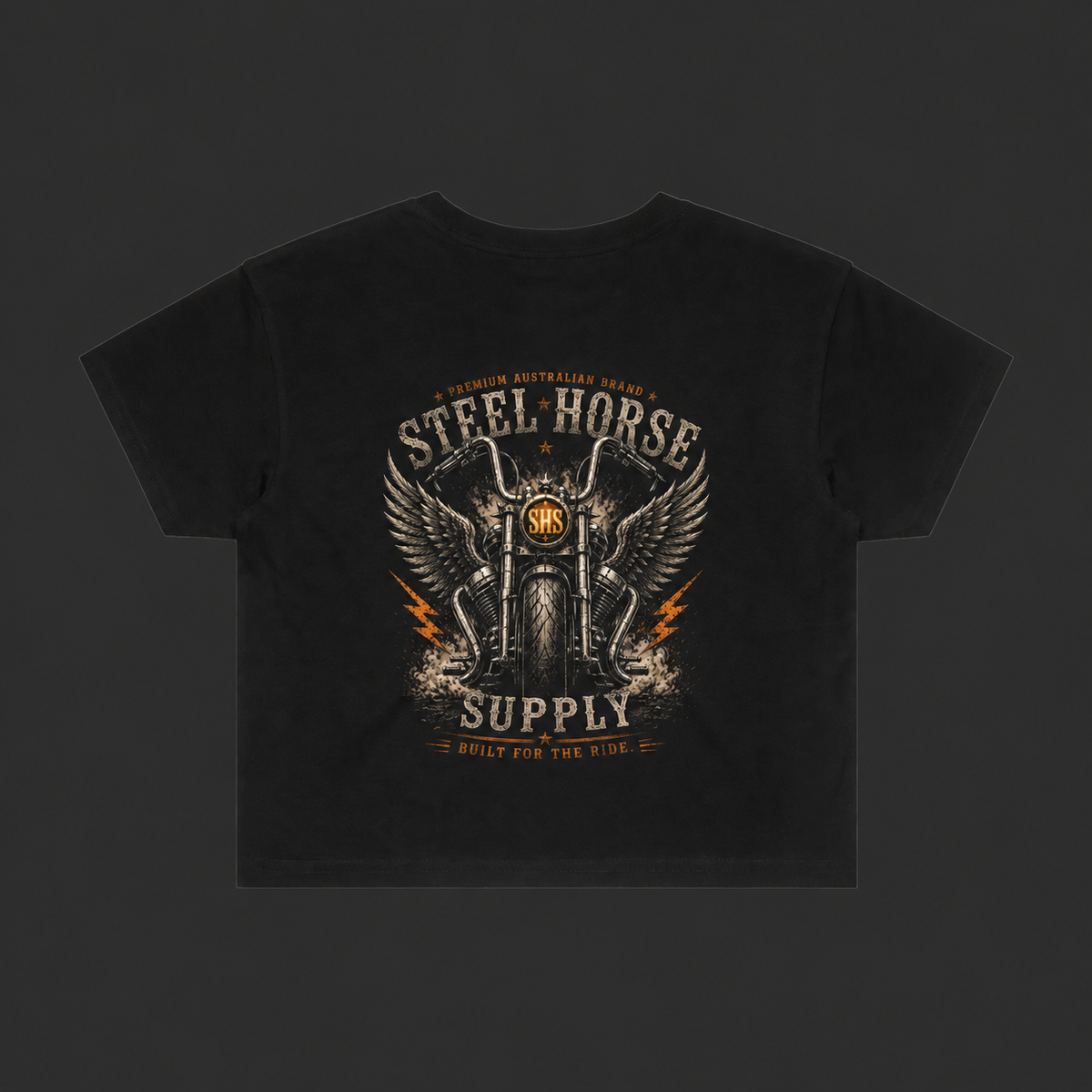 Women’s Crop Tee – Black