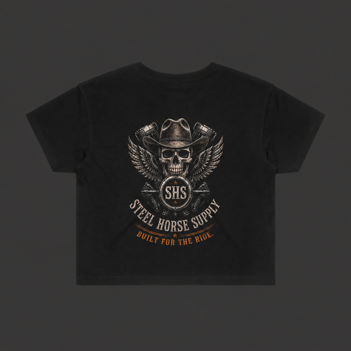 Women’s Crop Tee – Black