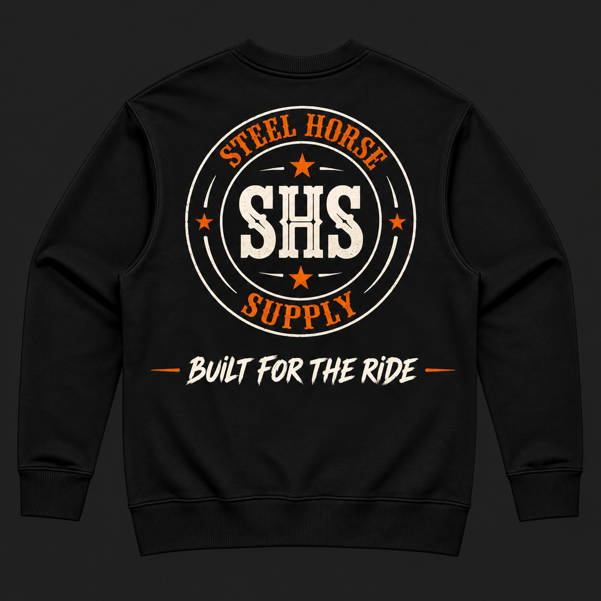 Heavy Crew Jumper – Black