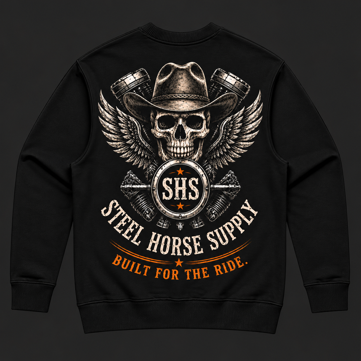 Heavy Crew Jumper – Black