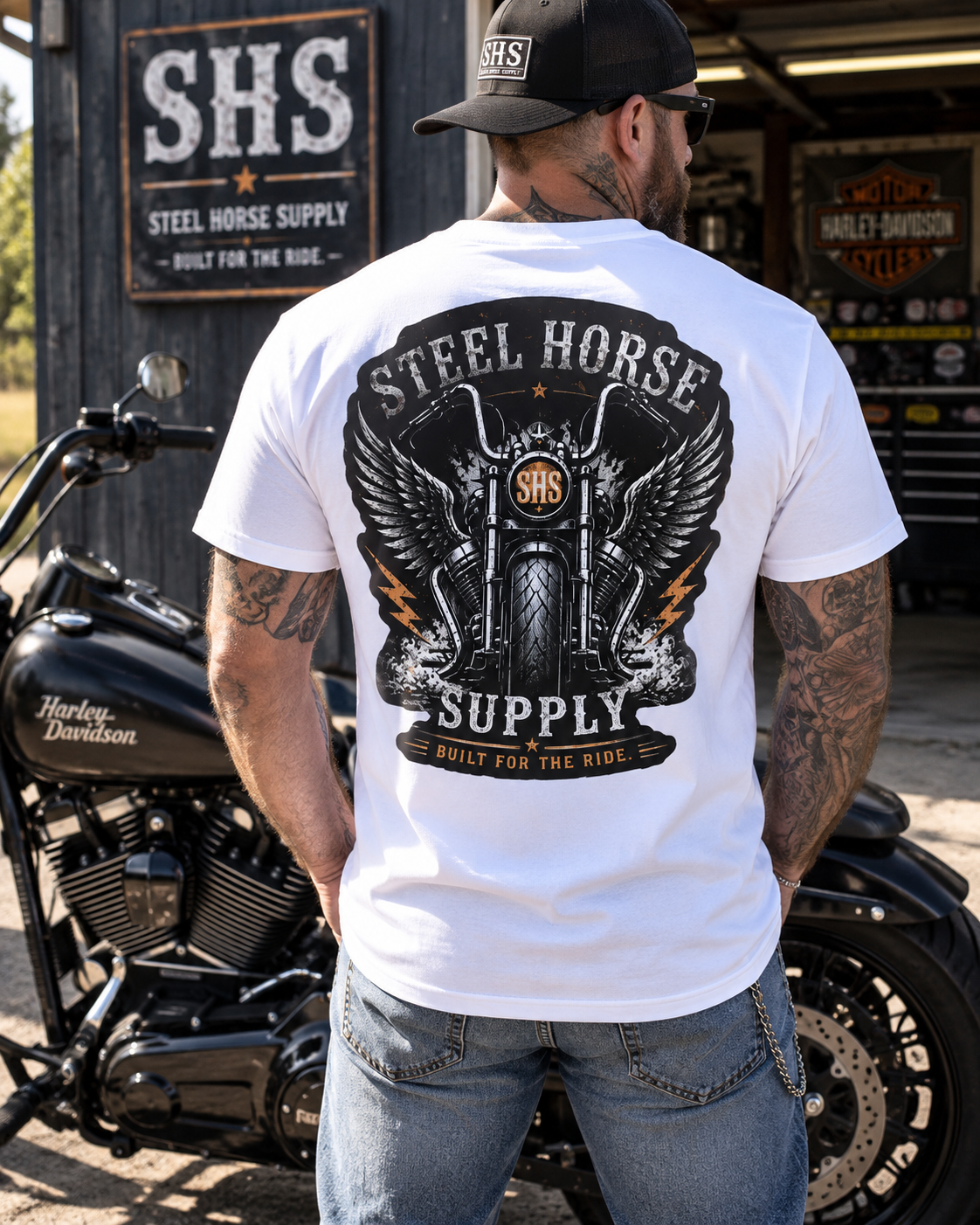 SHS Staple Tee - White