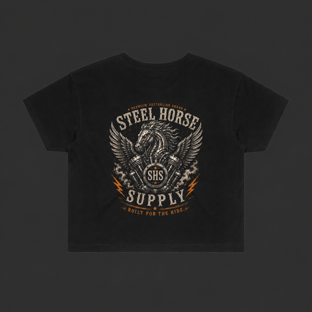 Women’s Crop Tee – Black