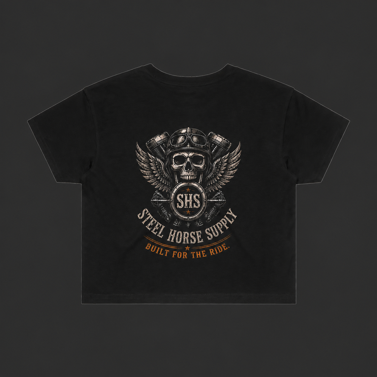 Women’s Crop Tee – Black
