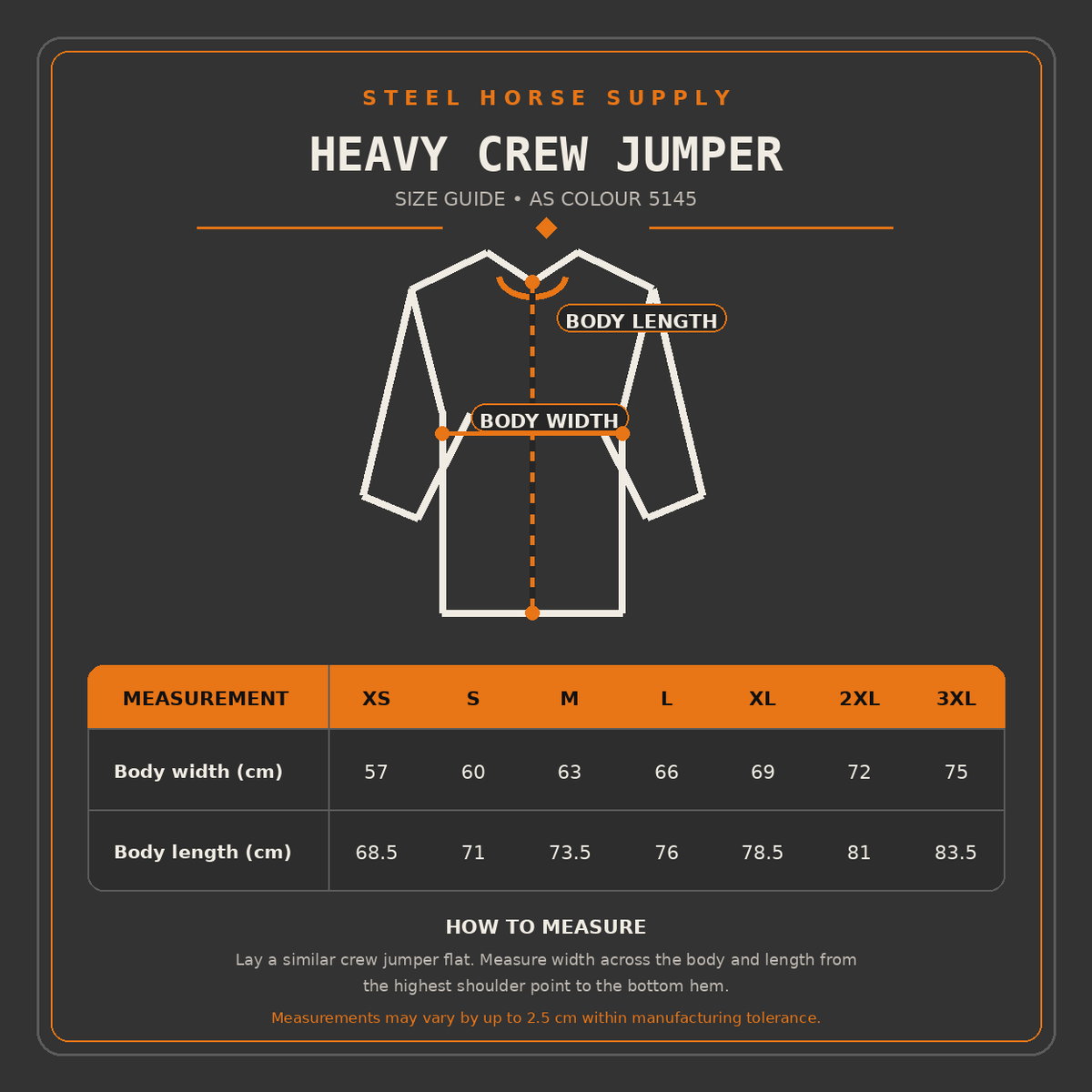 Heavy Crew Jumper – Black