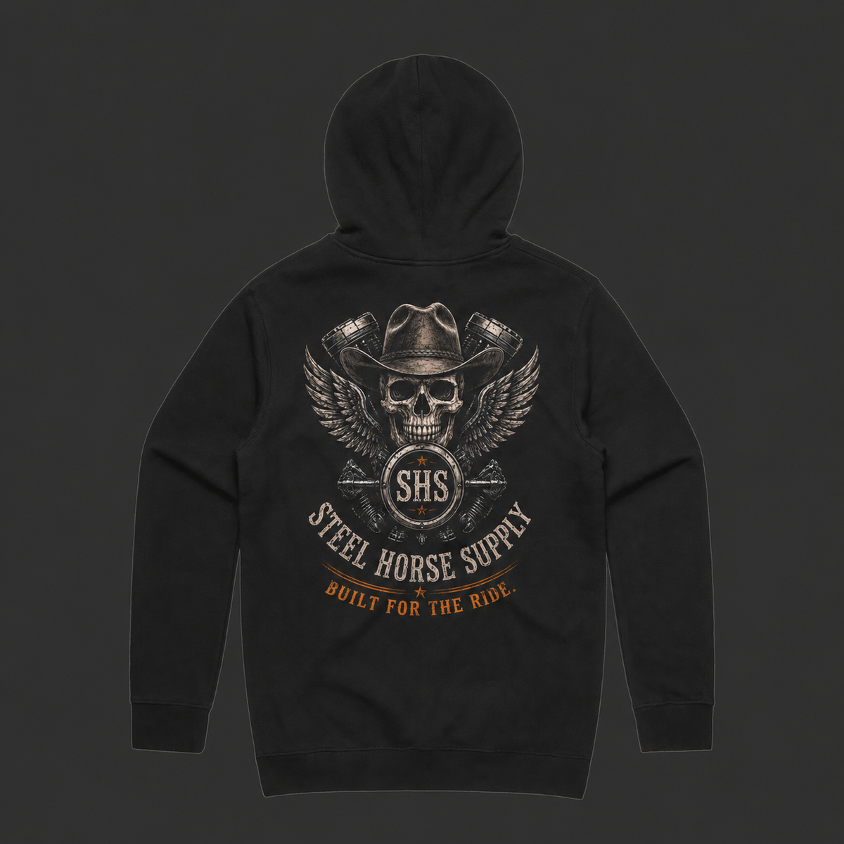 Stencil Hoodie – Black