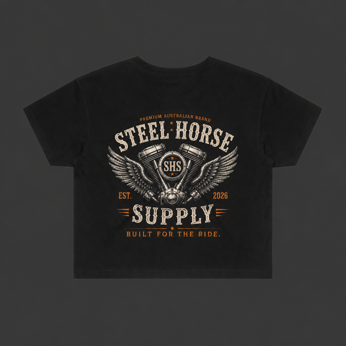 Women’s Crop Tee – Black