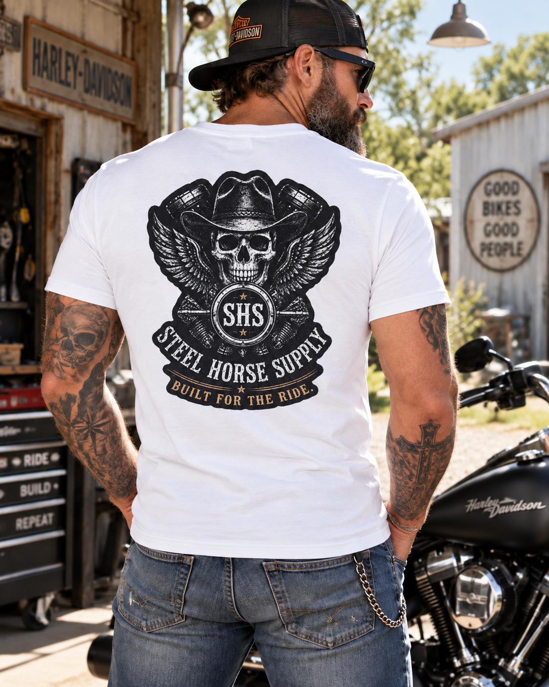 SHS Staple Tee - White