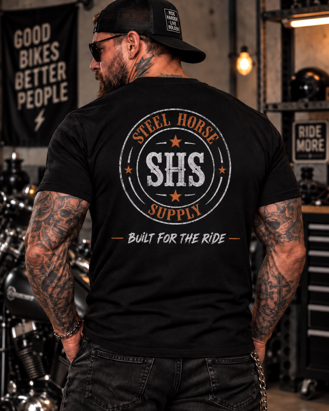 SHS Staple Tee – Black