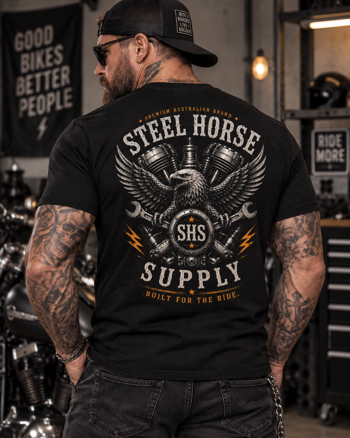 SHS Staple Tee – Black