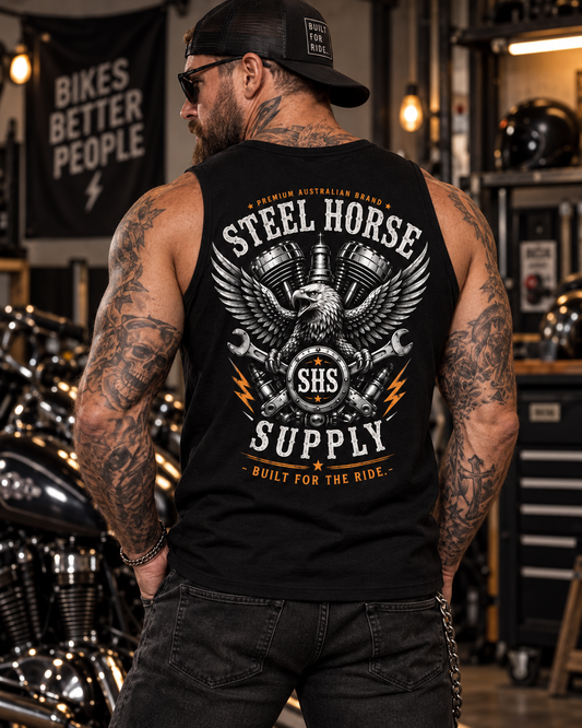 Men’s Singlet – Black