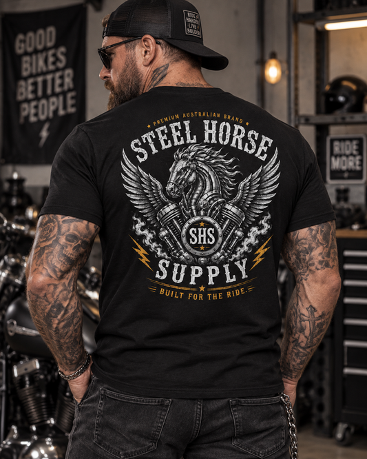 SHS Staple Tee – Black