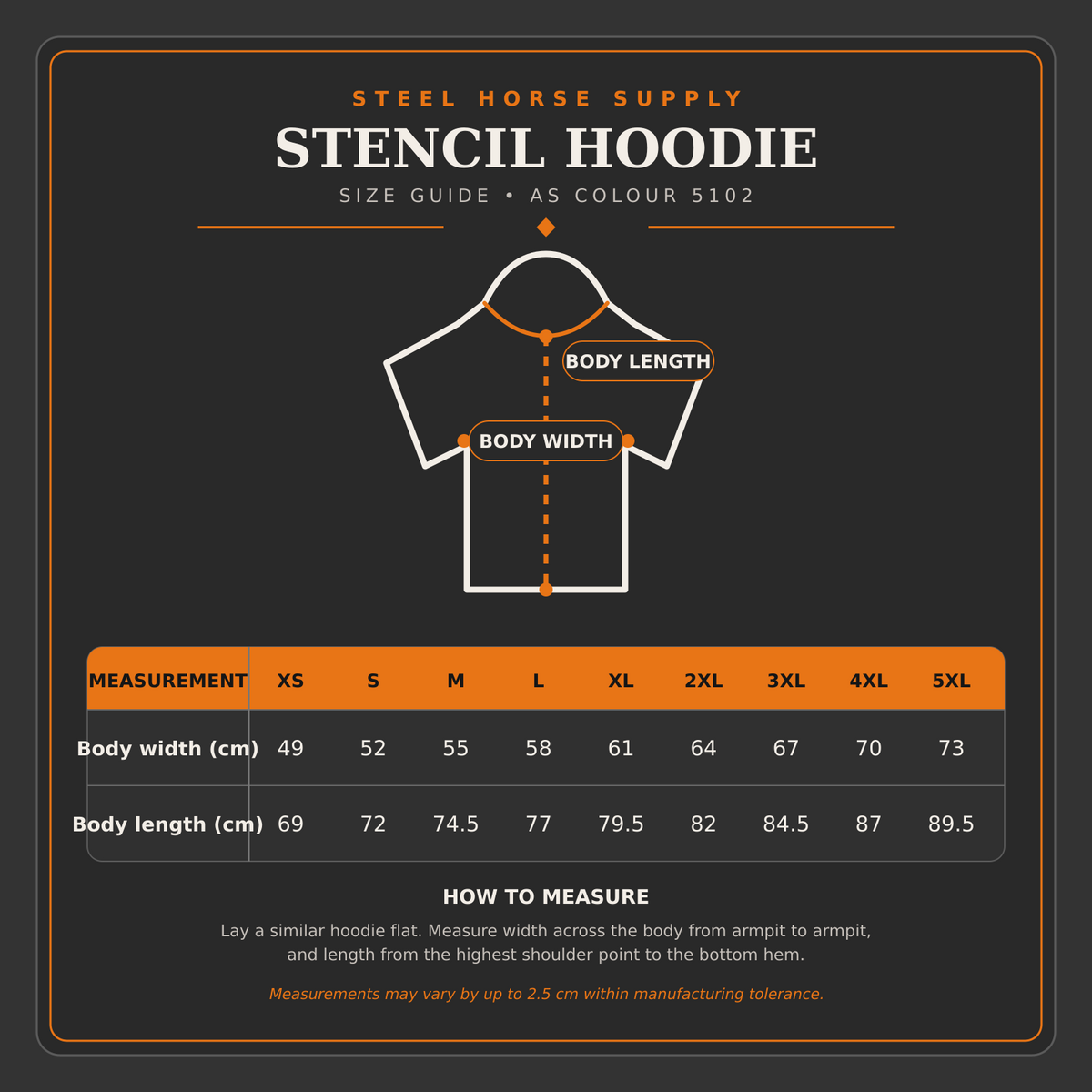 Stencil Hoodie – Black